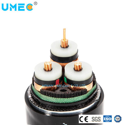 33kV 중압 철선 철강 테이프 장갑 전기 케이블 3단계 구리 철선 스크린 XLPE 전력 케이블