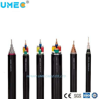 융통성 중전압 4 1핵 XLPE 단열 PVC 껍질 전원 케이블