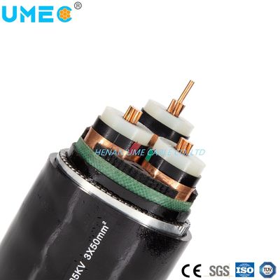 고객 지정 중압 12/20kv 18/30kv XLPE 단열 전기 전력 케이블