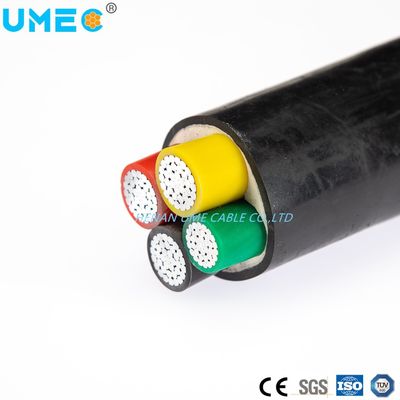 저전압 50mm2 70mm2 120mm2 2 3 4 코어 PVC 단열 무갑 알루미늄 전력 케이블