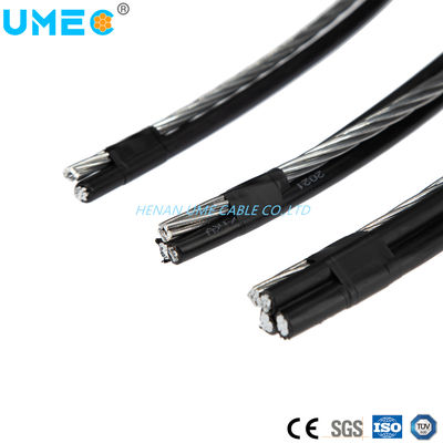 ABC 서비스 드롭 0.6/1kv 에어리얼 뱅들드 케이블 Al/PE 4X16 4x25 4x50mm2 IEC 60502-1